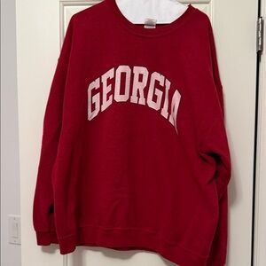Gildan Red Georgia Sweatshirt